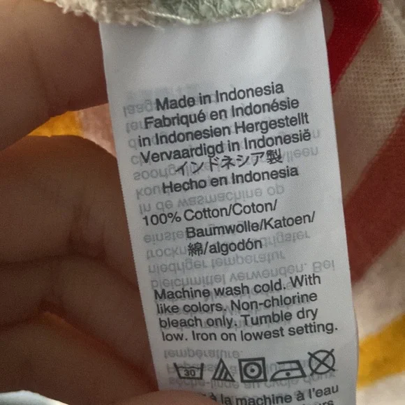 ❌SOLD❌ Madewell Lo-Fi Shrunken Tee in Lennie Stripe Sz S - Picture 4 of 5